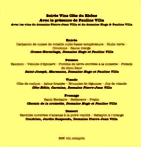 Soirée Rhône