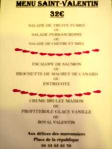 photo Saint-Valentin aux Délices des Marronniers