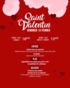 Menu de Saint-Valentin au Crescendo