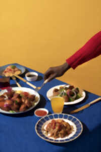 Repas spectacle africain