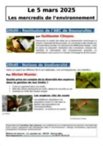 photo Conférences - les mercredis de l'environnement