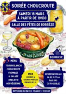 Soirée choucroute à Borrèze