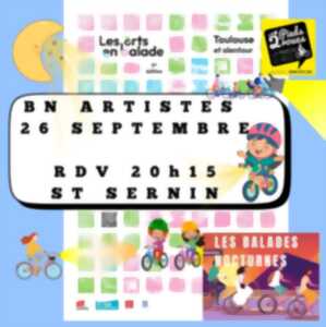 photo BALADE NOCTURNE A VÉLO COLLECTIFS D'ARTISTES A TOULOUSE