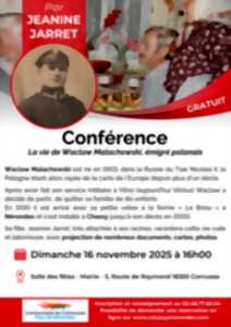 photo Conférence « la vie de Waclaw Malachowski, émigré polonais »  par sa fille,  Jeannine Jarret