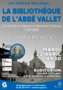Conférence : UN TRÉSOR MÉCONNU : LA BIBLIOTHÈQUE DE L'ABBÉ VALLET