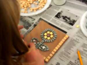 photo Atelier mosaïque romaine, au Musée gallo-romain