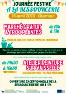 Journée Festive à la Ressourcerie : Marché et Troc de Plantes - Atelier peinture sur vaisselle