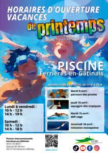 Ouverture piscine Ferrières - Vacances de printemps