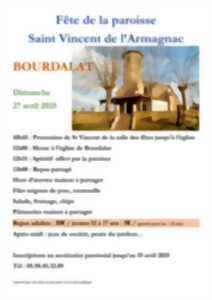 Fête de la paroisse St Vincent de l'Armagnac