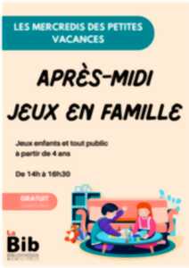 photo Après-midi jeux en famille