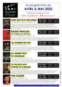 photo Ecran d'Opale : Programmation d'avril et mai