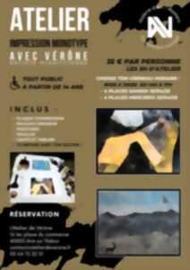 Atelier impression monotype
