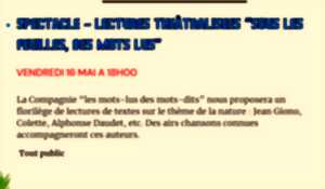 photo SPECTACLE LECTURE THEATRALISEES