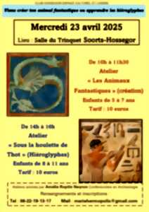 Viens créer ton animal fantastique ou apprendre les hiéroglyphes