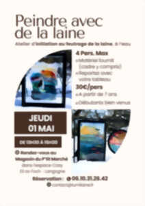 photo PEINDRE AVEC DE LA LAINE