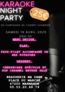 Soirée Karaoké Night Party à la Brasserie Ma Dame