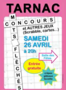 Concours de jeux, scrabble, cartes, mots-fléchés...