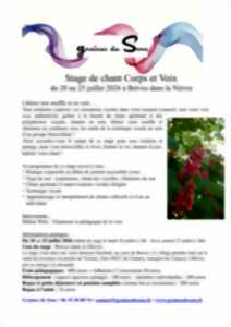 photo Stage de chant Corps et Voix