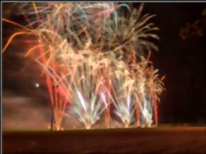 Course hippique et feu d'artifice
