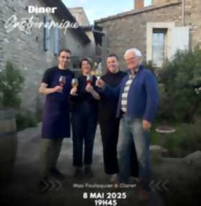 DÎNER GASTRONOMIQUE AU MAS FOULAQUIER   PAR LE CHEF ELOUAN TREHIN DE MELBA QUISSAC