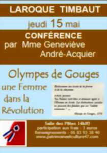 photo Conférence : Olympe de  Gouges, une Femme dans la révolution