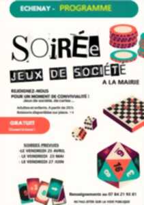 SOIRÉE JEUX DE SOCIÉTÉ A LA MAIRIE