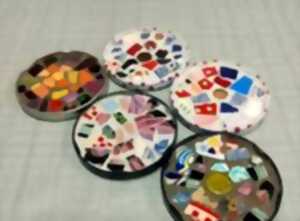 photo Atelier création de sous-verres en mosaïque à la Recyclerie