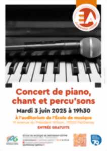 photo Concert de piano, chant et percu'sons