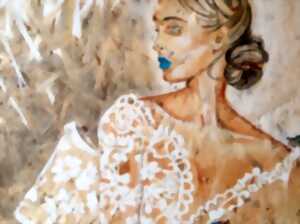 photo Exposition de peinture sur bois