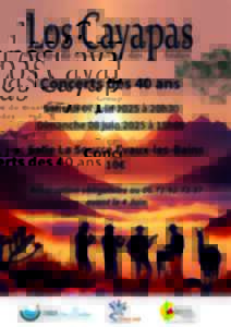 photo 40 ans du Groupe Los Cayapas