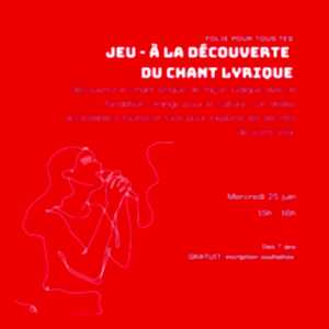 photo Jeu à la découverte du chant lyrique