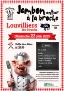Jambon entier à la broche