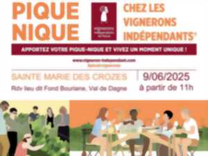 photo PIQUE-NIQUE CHEZ LES VIGNERONS INDÉPENDANTS - DNE SAINTE MARIE DES CROZES