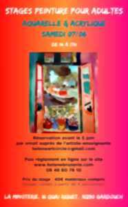 photo STAGE DE PEINTURE ADULTES / AQUARELLE ET ACRYLIQUE AVEC HÉLÈNE BRUNERIE