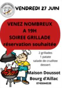 photo Soirée grillades à la maison Doussot