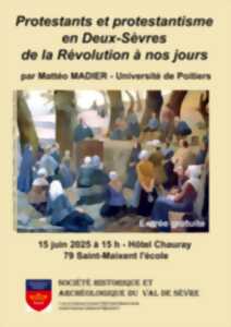 Conférence : Protestants et protestantisme en Deux-Sèvres, de la révolution à nos jours