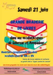Grande braderie de livres à la médiathèque de Pompadour