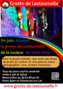photo Eclairez la grotte de Lastournelle de la couleur de votre choix !