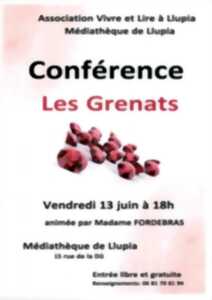photo CONFÉRENCE LES GRENATS