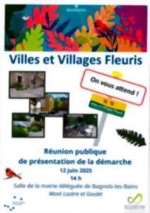 photo RÉUNION PUBLIQUE VILLES ET VILLAGES FLEURIS