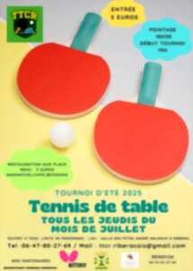 photo Tournoi de tennis de table