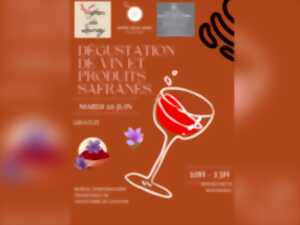 photo Dégustation de vin et produits safranés