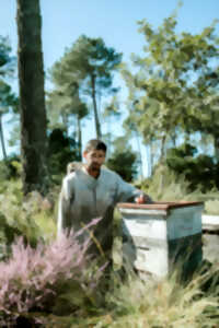 photo à la découverte des abeilles avec Jérémie