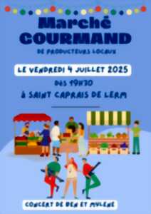 photo Marché gourmand de producteurs. Concert de Ben & Mylène.