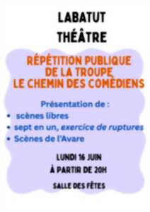 photo Théâtre répétition publique