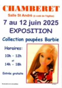 photo Exposition collection de poupées Barbie