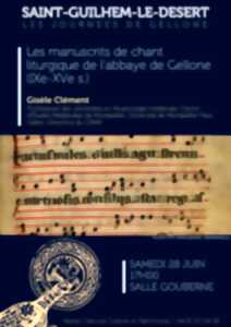 photo CONFERENCE : LES MANUSCRITS DE CHANT LITURGIQUE DE L'ABBAYE DE GELLONE