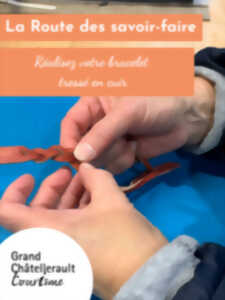 photo Réalisez votre bracelet tressé en cuir