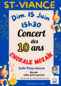 photo Concert des 10 ans Chorale Mozaïk