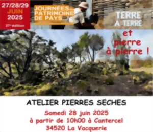 photo ATELIER DE DÉCOUVERTE DE LA PIERRE SECHE